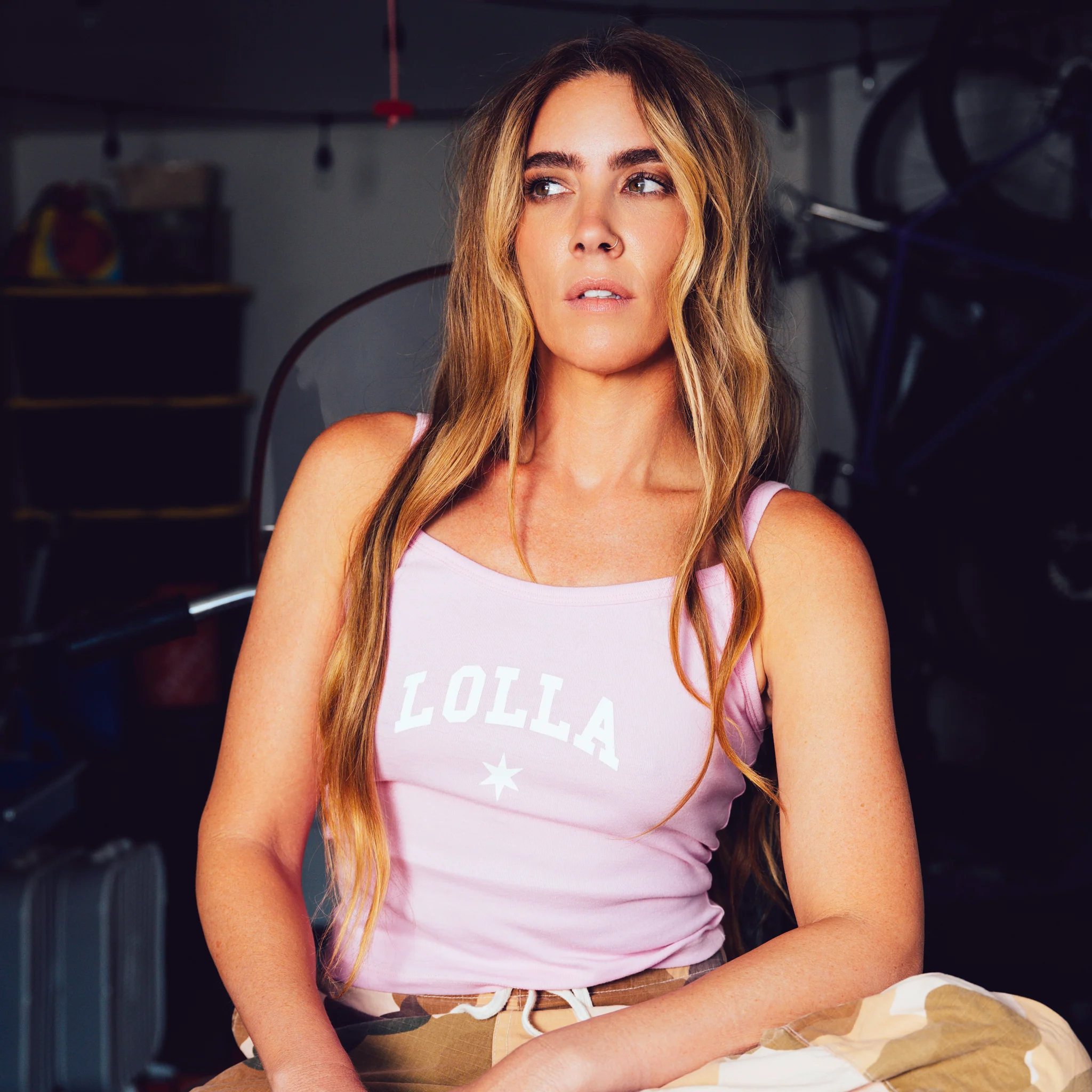 Lolla Star Baby Rib Spaghetti Tank - Image 3